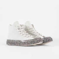 Converse Renew Recycled Knit Hi Shoes - Egret / String / Barely Volt thumbnail