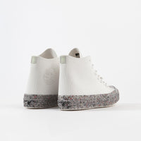 Converse Renew Recycled Knit Hi Shoes - Egret / String / Barely Volt thumbnail