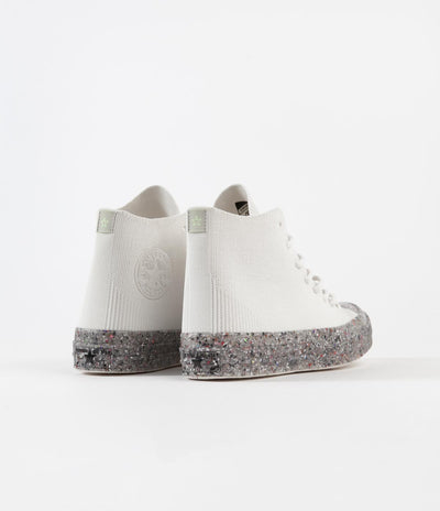 Converse Renew Recycled Knit Hi Shoes - Egret / String / Barely Volt