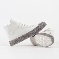 Converse Renew Recycled Knit Hi Shoes - Egret / String / Barely Volt thumbnail