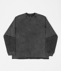 Converse Washed Jersey Crewneck Sweatshirt - Converse Black