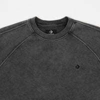 Converse Washed Jersey Crewneck Sweatshirt - Converse Black thumbnail