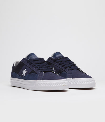 Converse x Alltimers One Star Pro Ox Shoes - Midnight Navy / Navy