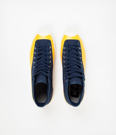 Converse x Pop Trading Company JP Pro Hi Shoes - Navy / Citrus