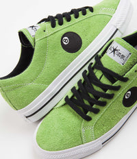 Converse x Stussy One Star Pro Ox Shoes - Green Flash / White / Black |  Flatspot