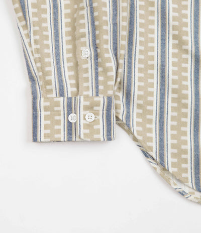 Dancer Danssoni One Pocket Shirt - Sand / Blue Stripes