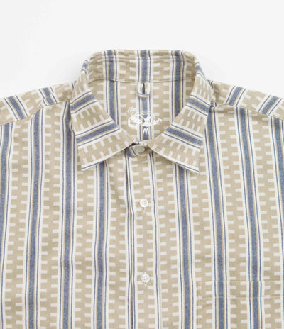 Dancer Danssoni One Pocket Shirt - Sand / Blue Stripes