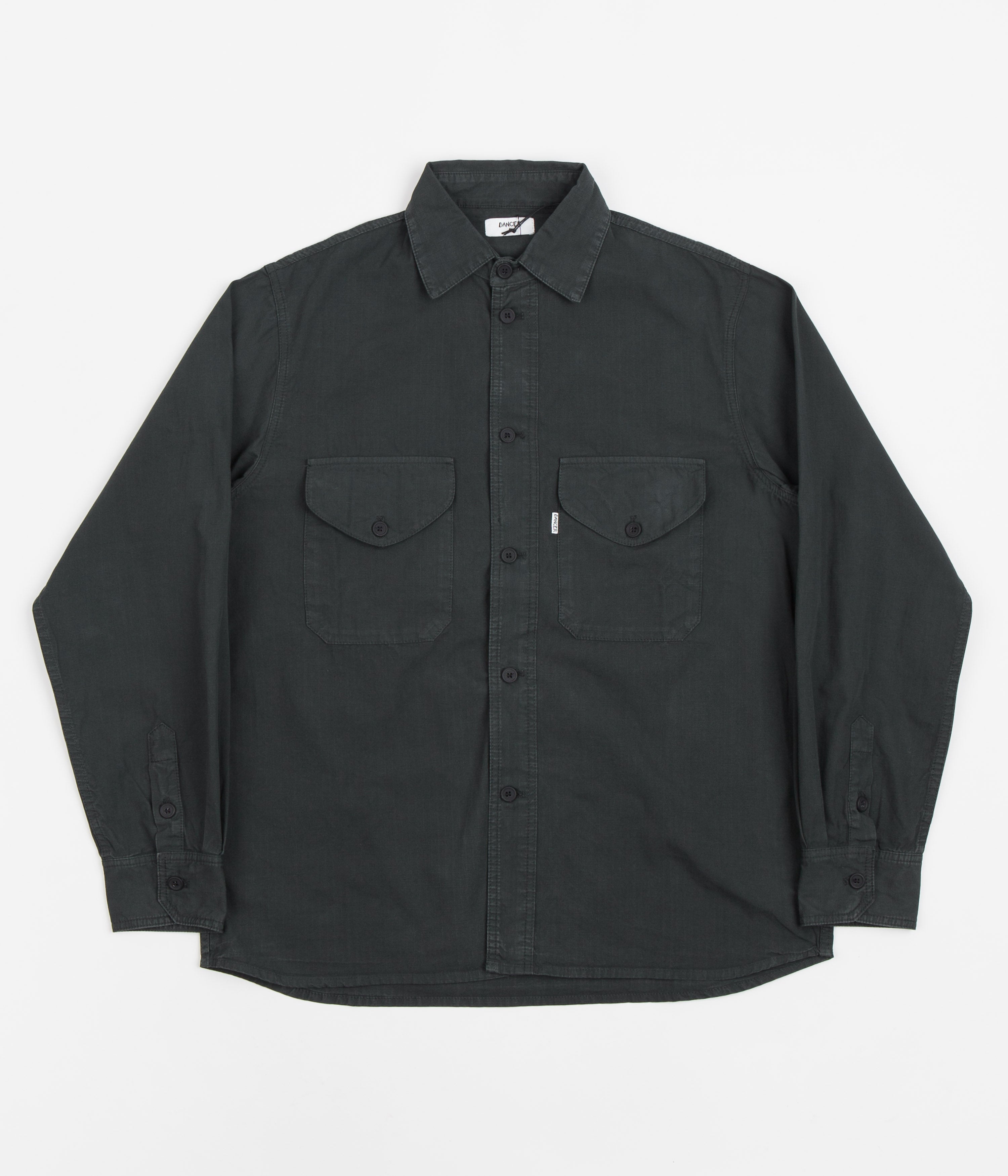 Dancer Double Pocket Shirt - Washed Black | Flatspot