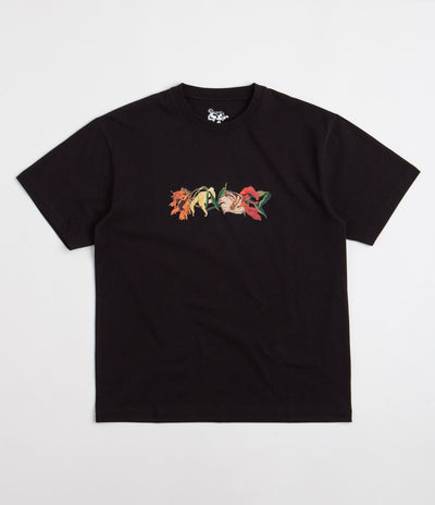 Dancer Dying Flowers T-Shirt - Black