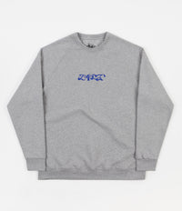 Dancer Embroidered Single Triple Logo Crewneck Sweatshirt - Grey Melange