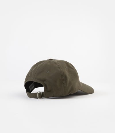 Dancer Logo Flower Sanded Twill Cap  - Army Green