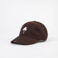 Dancer Logo Flower Sanded Twill Cap  - Dark Brown thumbnail