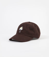 Dancer Logo Flower Sanded Twill Cap  - Dark Brown