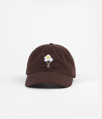 Dancer Logo Flower Sanded Twill Cap  - Dark Brown