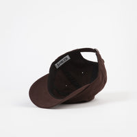 Dancer Logo Flower Sanded Twill Cap  - Dark Brown thumbnail