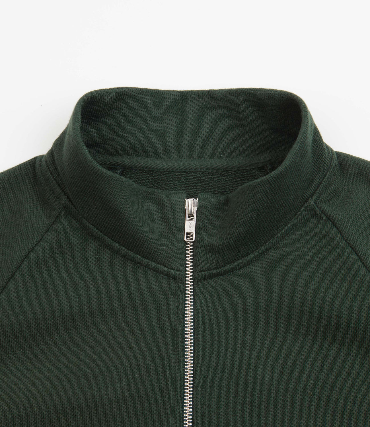 Crew neck zip store up sweatshirt