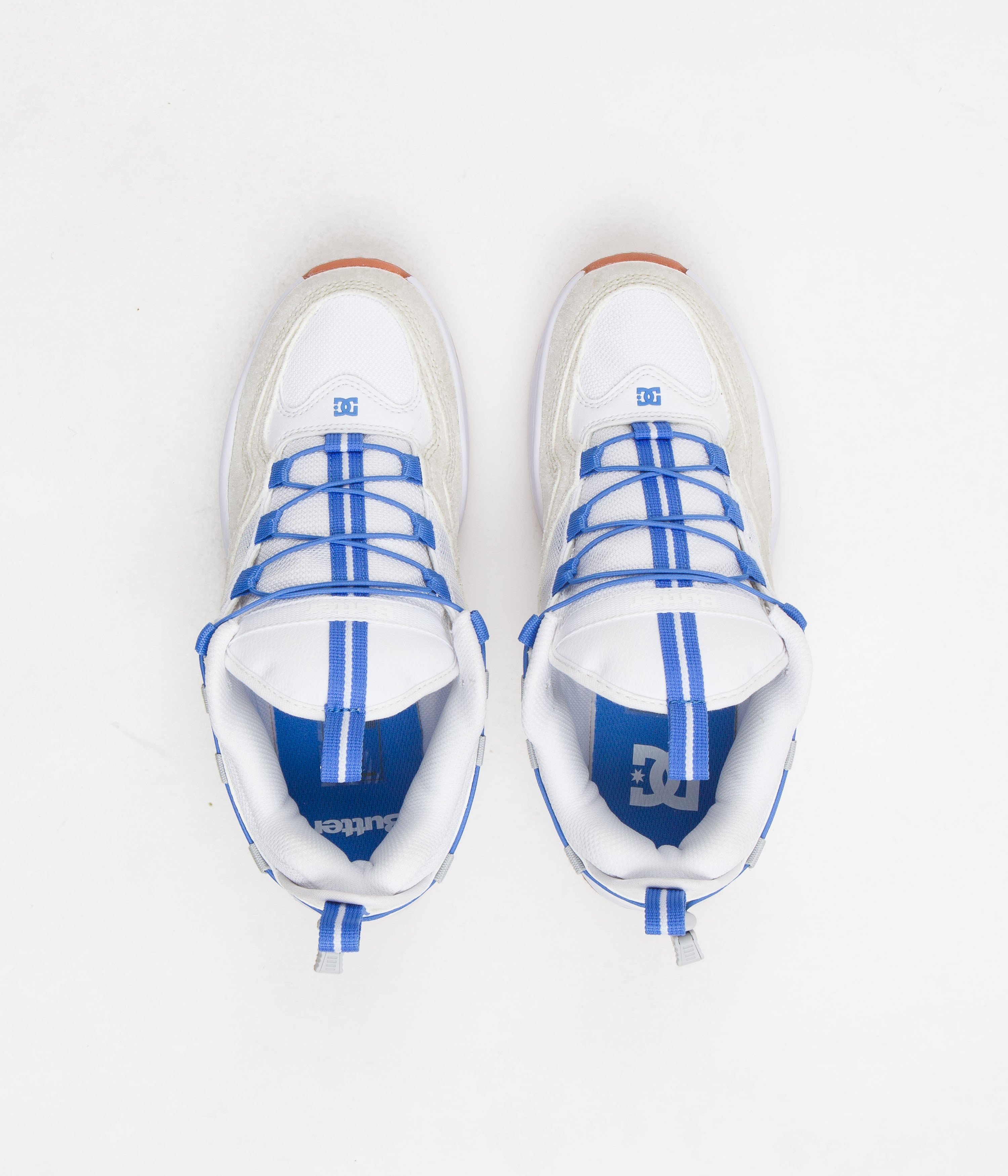 DC x Butter Goods Kalis OG Shoes - White / Blue | Flatspot