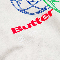 DC x Butter Goods World Crewneck Sweatshirt - Snow Heather thumbnail