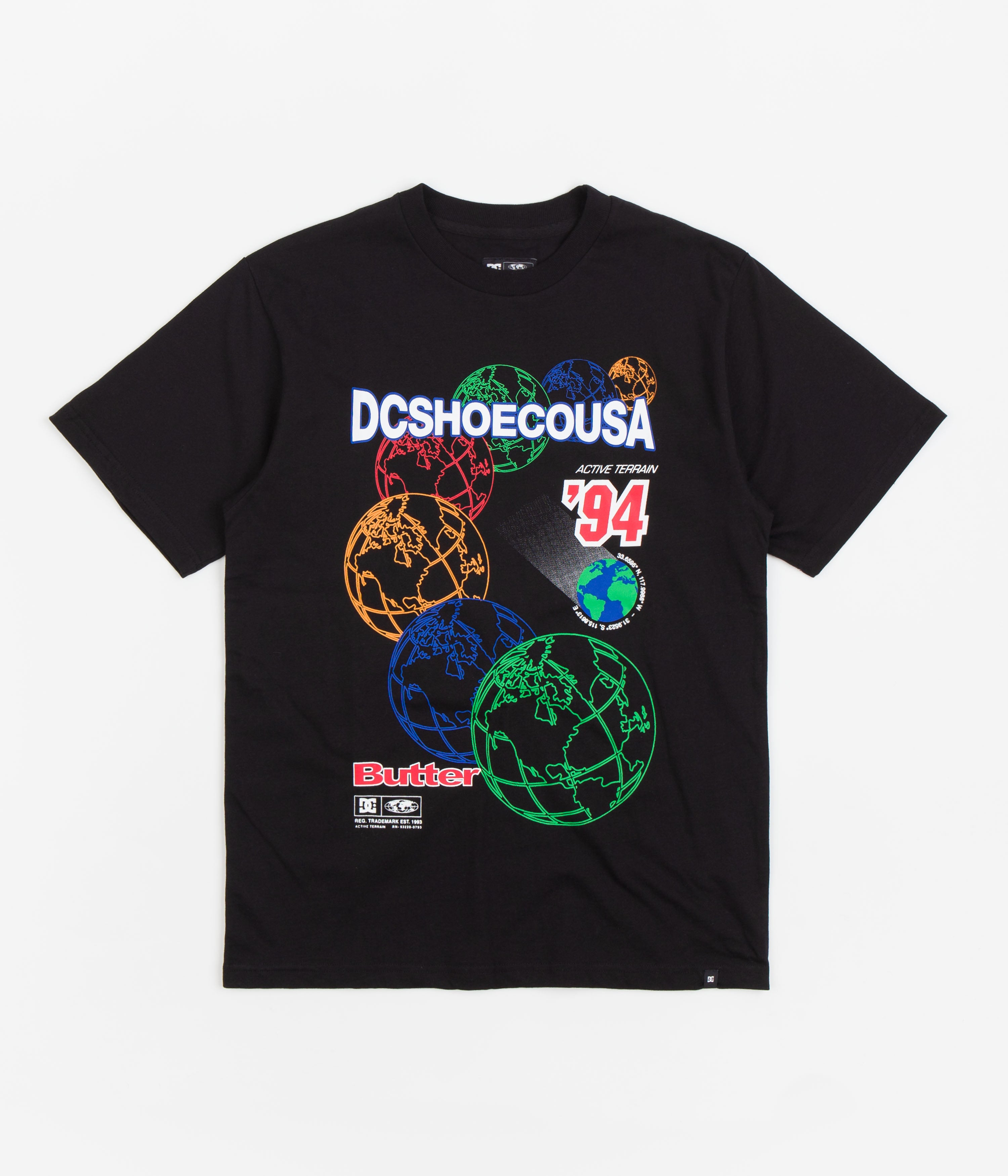 DC x Butter Goods World T-Shirt - Black | Flatspot