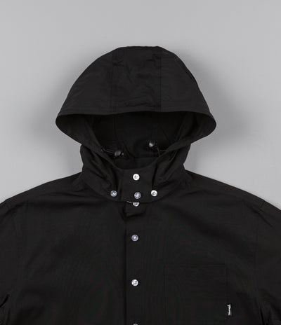 Diamond Blur Woven Pullover Jacket - Black