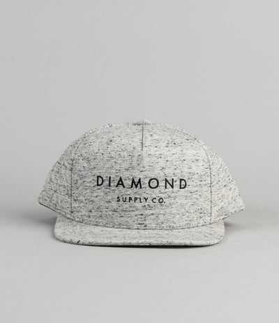 Diamond Snapback Cap - Speckle Grey