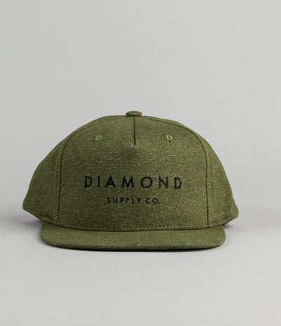 Diamond Snapback Cap - Speckle Olive