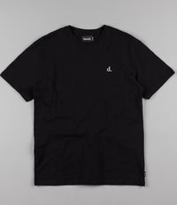 Diamond Un-Polo Chest Slub T-Shirt - Black