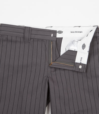 Dickies 873 Stripe Work Pants - Charcoal Grey