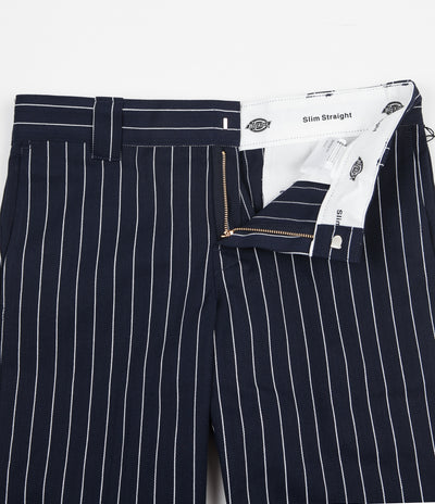 Dickies 873 Stripe Work Pants - Navy Blue