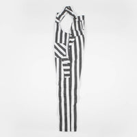 Dickies Livonia Wide Stripe Bib Overall - Charcoal Grey thumbnail