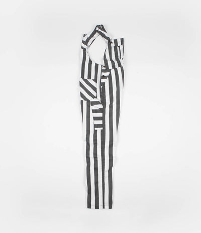 Dickies Livonia Wide Stripe Bib Overall - Charcoal Grey