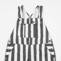 Dickies Livonia Wide Stripe Bib Overall - Charcoal Grey thumbnail