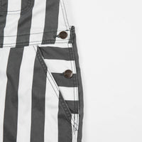 Dickies Livonia Wide Stripe Bib Overall - Charcoal Grey thumbnail