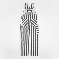 Dickies Livonia Wide Stripe Bib Overall - Charcoal Grey thumbnail