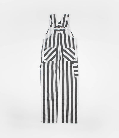 Dickies Livonia Wide Stripe Bib Overall - Charcoal Grey