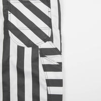 Dickies Livonia Wide Stripe Bib Overall - Charcoal Grey thumbnail