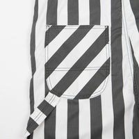 Dickies Livonia Wide Stripe Bib Overall - Charcoal Grey thumbnail