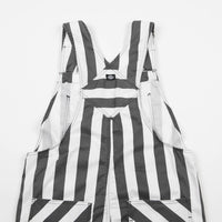 Dickies Livonia Wide Stripe Bib Overall - Charcoal Grey thumbnail