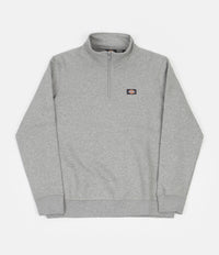 Dickies Oakport Quarter Zip Sweatshirt - Grey Melange