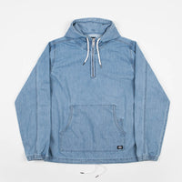 Dickies Ozone Park Zip Neck Denim Hoodie - Light Bleach thumbnail