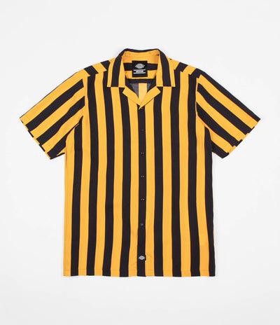 Dickies Roslyn Wide Stripe Short Sleeve Shirt - Custard