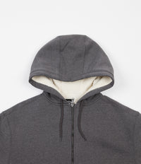 Dark grey cheap sherpa pullover