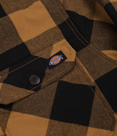 Dickies Sherpa Lined Sacramento Shirt - Brown Duck