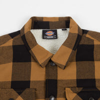 Dickies Sherpa Lined Sacramento Shirt - Brown Duck thumbnail