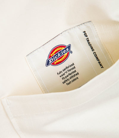 Dickies x Pop Trading Company Short Sleeve Shirt - Off White