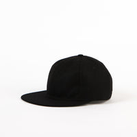 Ebbets Field Flannels Wool 6 Panel Cap - Black thumbnail