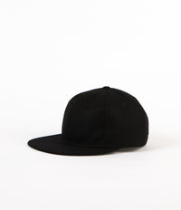 Ebbets Field Flannels Wool 6 Panel Cap - Black