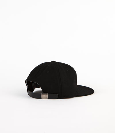 Ebbets Field Flannels Wool 6 Panel Cap - Black