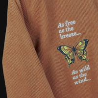 Butter Goods Butterfly Long Sleeve Work Shirt - Camel thumbnail