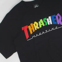 Thrasher Rainbow Mag T-Shirt - Black thumbnail